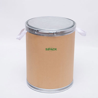Buy Metal Lid 10 Gallon Fiber Drum With Lid Lever Lock Ring For Chemicals online manufacture