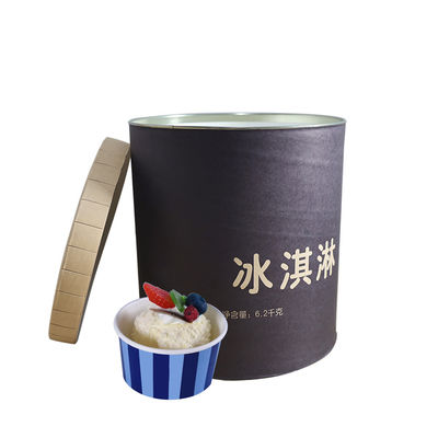 Buy 11L Ice Cream Paper Tub for Commercial Use | 6.2kg High-Strength Moisture-Proof Ice Cream Packaging Bucket by Nanjing Shengjiang Packaging online manufacture