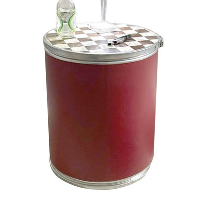 kaufen Umweltschonende Fiber Drum-Speicherbox ️ Anpassungsfähiges Leder- und Stoffdesign für Heimdekoration, Geschenkverpackungen (mehrere Größen) online manufacture