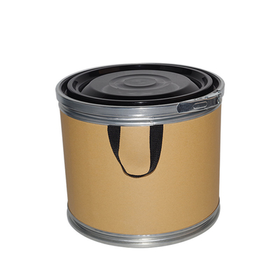 comprare 20L Fiber Drum With Black Plastic Lid & Plywood Base | Export From Shanghai Port | Stackable Design online manufacture