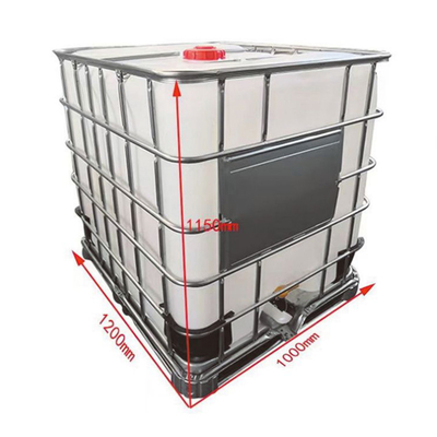 comprare Contenitori IBC all'ingrosso da 1000L, Nuovi e in Stock! | Contenitori sfusi industriali in PP bianco conformi alla FDA fabbricazione online