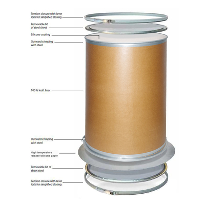kopen 55-Gallon Hot Melt Glue Fiber Drum UN-Certified Eco-Friendly Kraft Paper online manufacture