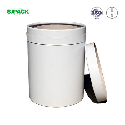 comprare Fusto in fibra di carta interamente rivestito bianco da 15 galloni | 41cm X 50cm | Personalizzabile e resistente all'umidità fabbricazione online