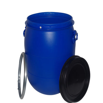 Cylindrical High Density Polyethylene Barrel 210Liters 55gal Blue Chemical Barrel