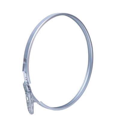 51cm Sealed Galvanized Steel Ring Silver Barrel Hoop Lock Ring With Fiber Drum Covers