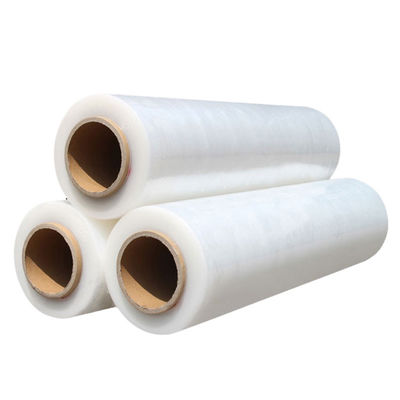 Percetakan Logo Elastis Tinggi Stretch Wrap Roll 280mm Plastik Stretch Film Wrap Transportasi Kargo