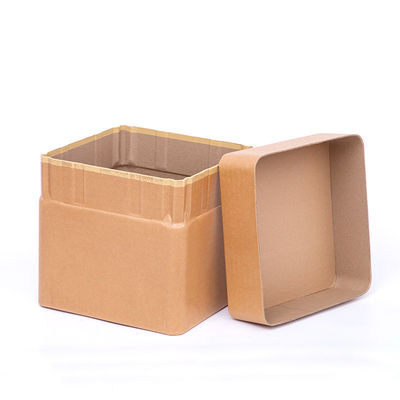 Kraft Paper 280g Sealing Square Fiber Drum 10 Gallon Fiber Drum For Additives
